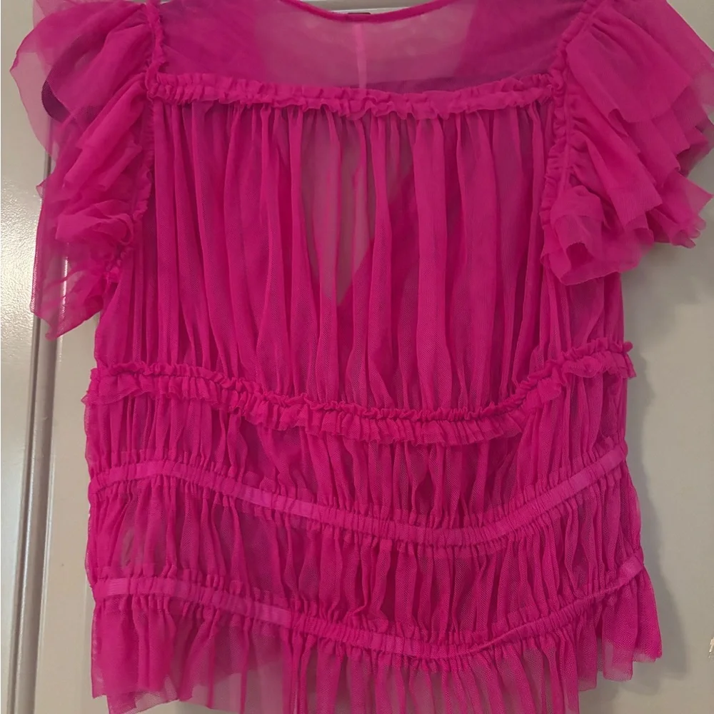 Free People Ruffle Top - Picture 4 of 5